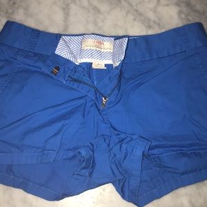blue shorts